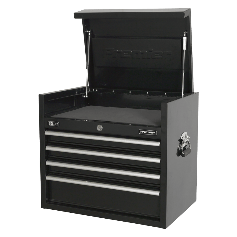Sealey Tool Chests 4 Drawer 660mm Heavy-Duty Topchest-PTB66004 5051747959279 PTB66004 - Buy Direct from Spare and Square