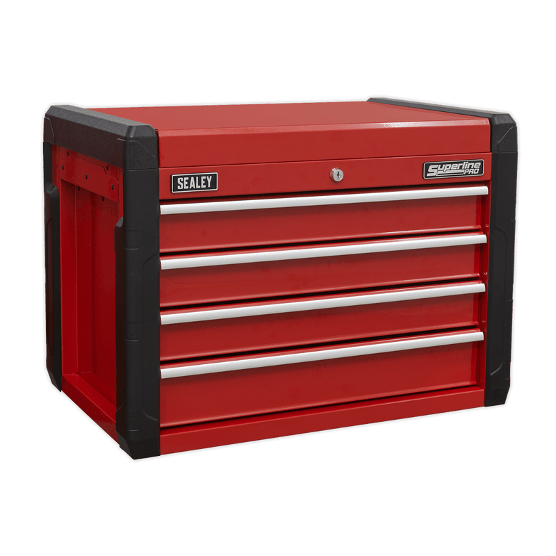 Sealey Tool Chests 4 Drawer Topchest with Ball-Bearing Slides-AP3401 5054511597578 AP3401 - Buy Direct from Spare and Square