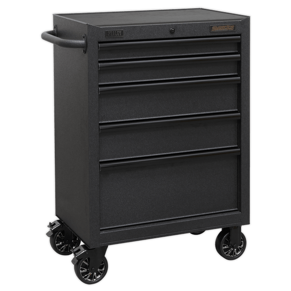 Sealey Tool Chests 5 Drawer 680mm Rollcab with Soft Close Drawers-AP2705BE 5054511261585 AP2705BE - Buy Direct from Spare and Square