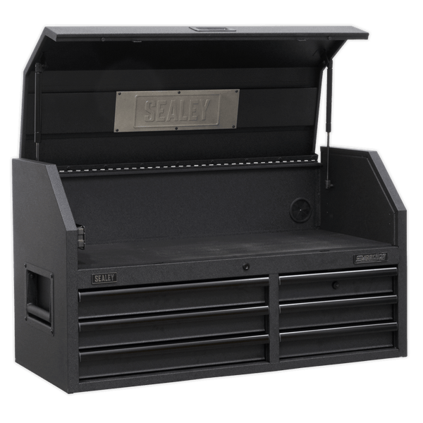 Sealey Tool Chests 6 Drawer 1030mm Topchest with Soft Close Drawers & Power Strip-AP4106BE 5054511261592 AP4106BE - Buy Direct from Spare and Square