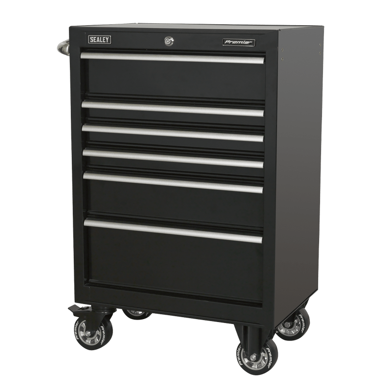 Sealey Tool Chests 6 Drawer 675mm Heavy-Duty Rollcab-PTB67506 5051747959286 PTB67506 - Buy Direct from Spare and Square