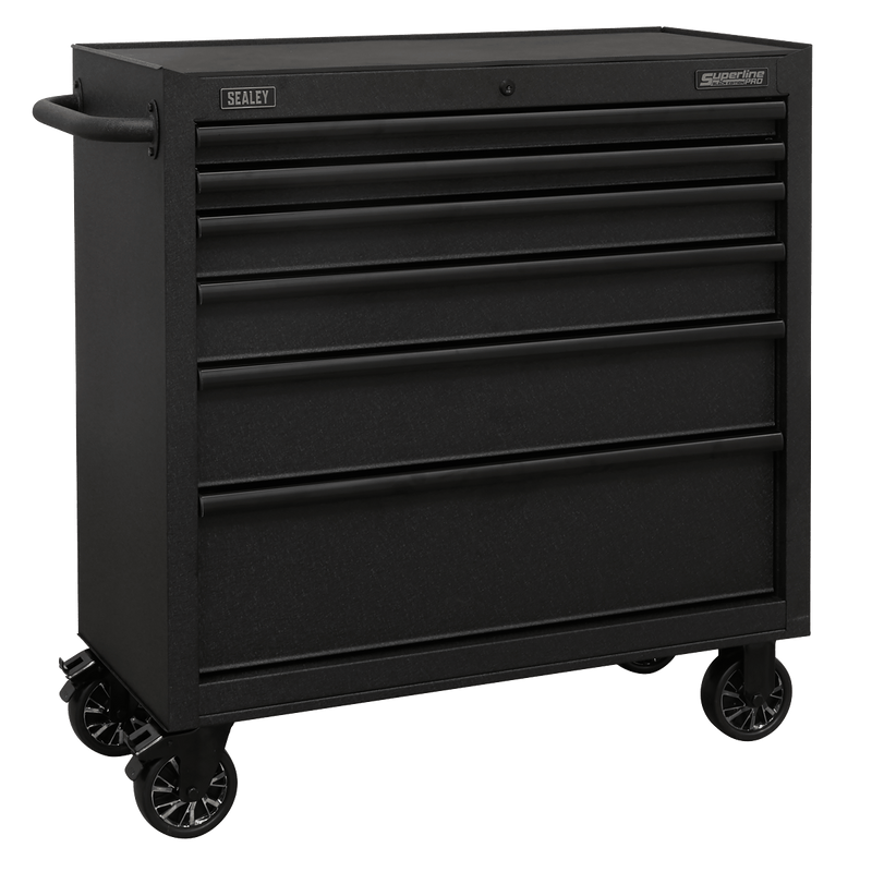 Sealey Tool Chests 6 Drawer 915mm Rollcab with Soft Close Drawers-AP3606BE 5054511824902 AP3606BE - Buy Direct from Spare and Square