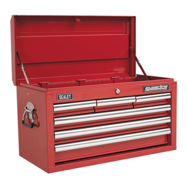 Sealey Tool Chests 6 Drawer Topchest with Ball-Bearing Slides - Red-AP33069 5051747470507 AP33069 - Buy Direct from Spare and Square