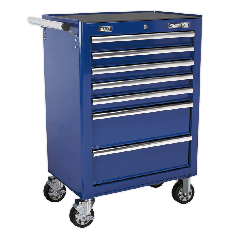 Sealey Tool Chests 7 Drawer Rollcab with Ball-Bearing Slides - Blue-AP26479TC 5051747863798 AP26479TC - Buy Direct from Spare and Square