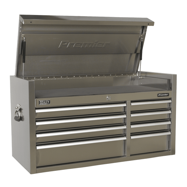 Sealey Tool Chests 8 Drawer 1055mm Stainless Steel Heavy-Duty Topchest-PTB104008SS 5051747959392 PTB104008SS - Buy Direct from Spare and Square