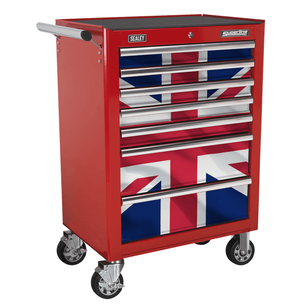 Sealey Tool Chests Union Jack Graphics 7 Drawer Rollcab Kit-AP26479TUJ 5054511984767 AP26479TUJ - Buy Direct from Spare and Square