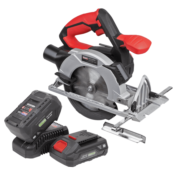 Sealey Tool Kits 20V SV20 Series Ø150mm Circular Saw Kit - 2 Batteries-CP20VCSKIT 5054511926491 CP20VCSKIT - Buy Direct from Spare and Square