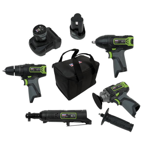 Sealey Tool Kits 4 x 10.8V SV10.8 Series Cordless Combo Kit - 2 Batteries-CP108VCOMBO1 5054511978971 CP108VCOMBO1 - Buy Direct from Spare and Square