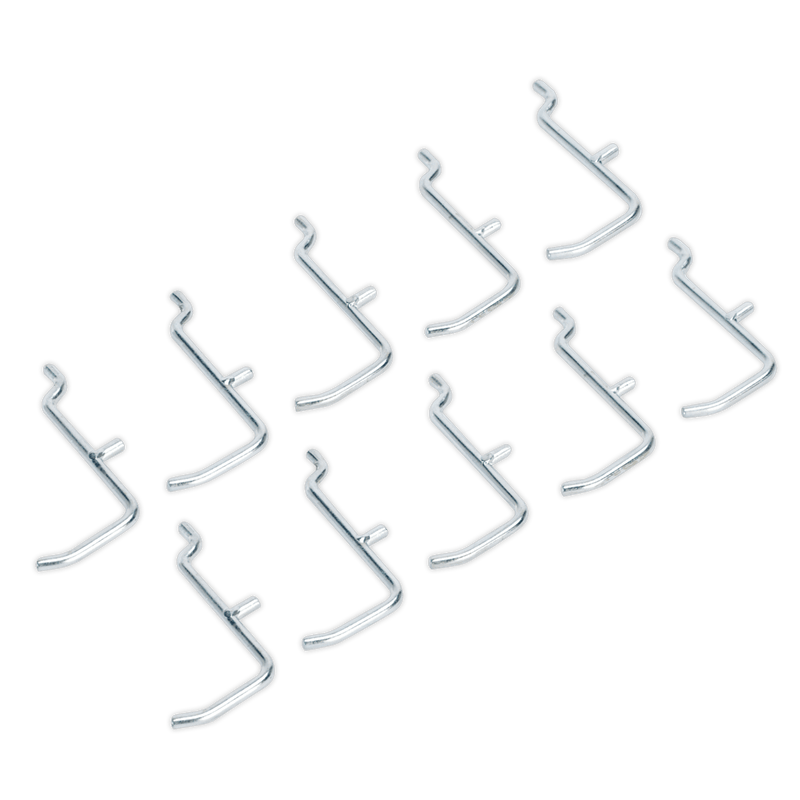 Sealey Tool Storage 10pc Hook Set for APSPB Pegboard-APSPB.H 5051747468757 APSPB.H - Buy Direct from Spare and Square