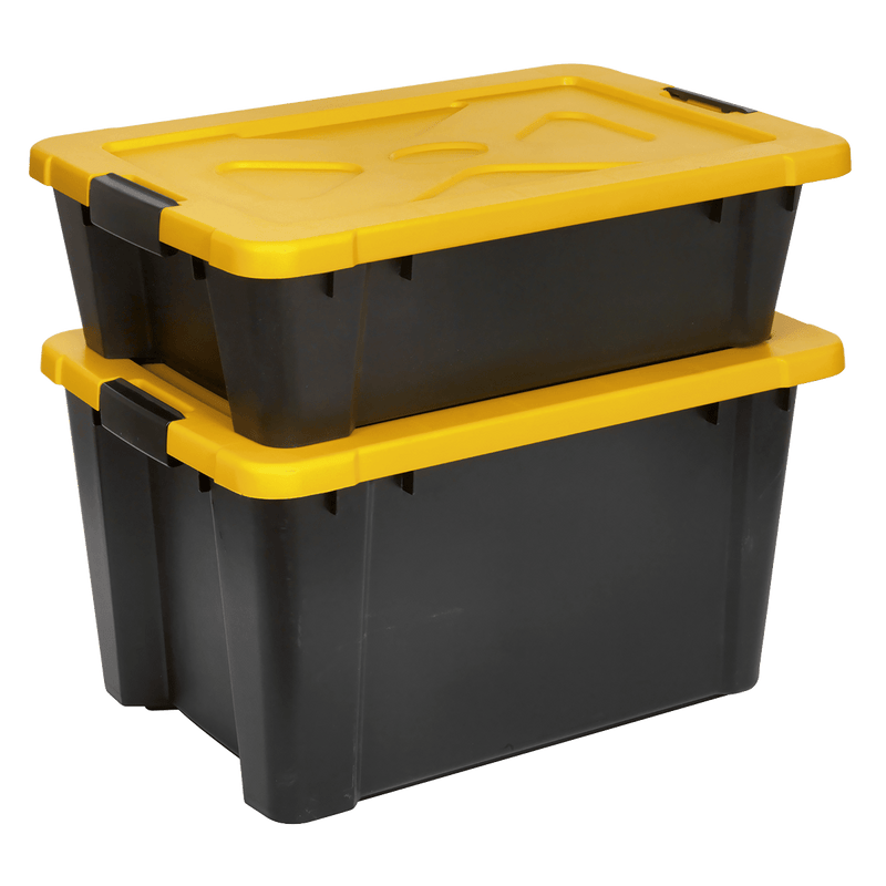 Sealey Tool Storage 27L Composite Stackable Storage Box with Lid-APB27 5051747780958 APB27 - Buy Direct from Spare and Square