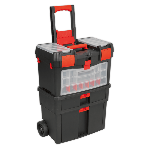 Sealey Tool Storage Mobile Toolbox with Tote Tray & Removable Storage Box-AP850 5051747593527 AP850 - Buy Direct from Spare and Square