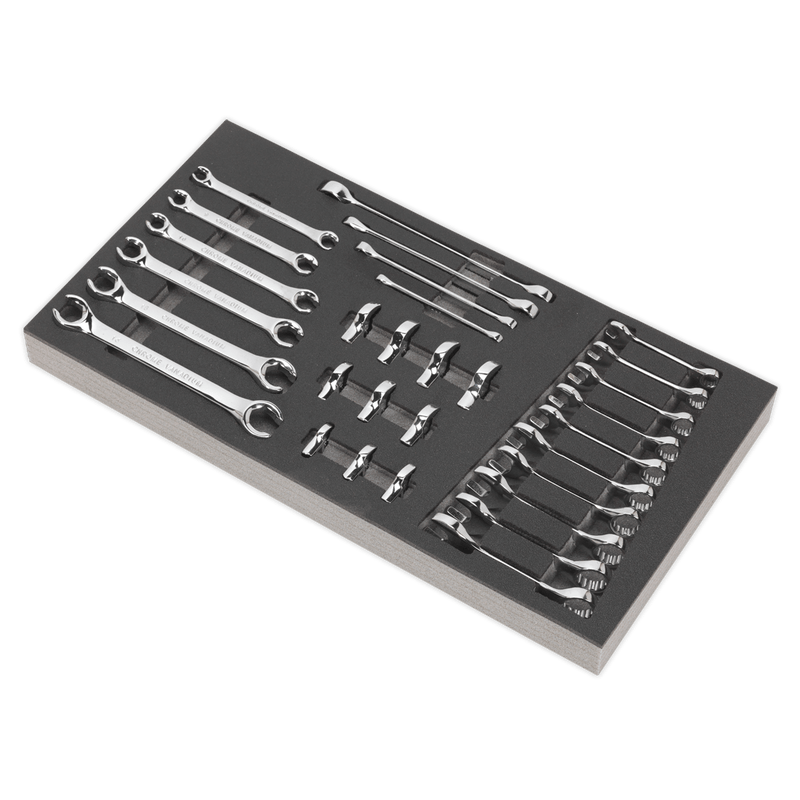 Sealey Tool Trays 30pc Specialised Spanner Set with Tool Tray-S01125 5054511123692 S01125 - Buy Direct from Spare and Square
