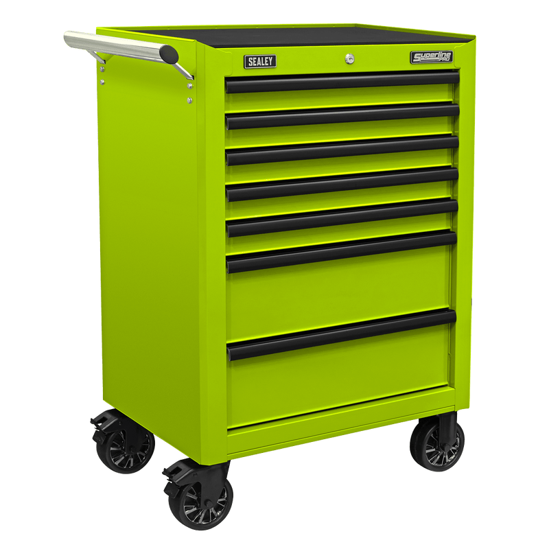Sealey Topchest, Mid-Box Tool Chest & Rollcab Combination 14 Drawer with Ball-Bearing Slides - Green 5054630329487 APSTACKTHV - Buy Direct from Spare and Square