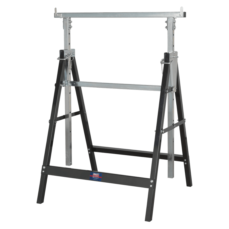 Sealey Trestles Fold Down Telescopic Trestle - 200kg Capacity-FDT3 5024209695893 FDT3 - Buy Direct from Spare and Square