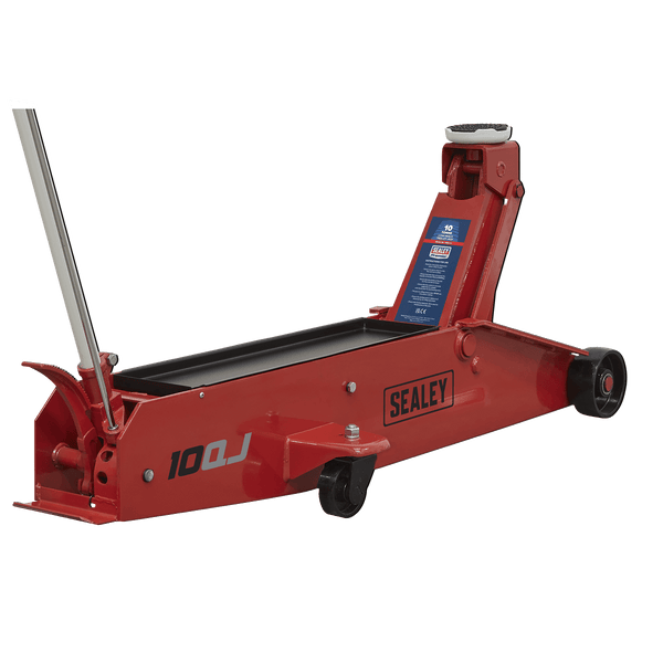 Sealey Trolley Jacks 10 Tonne Long Reach Trolley Jack-10QJ 5054630099076 10QJ - Buy Direct from Spare and Square