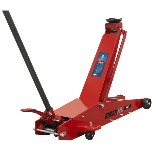 Sealey Trolley Jacks 2 Tonne Long Reach High Lift Commercial Trolley Jack-2201HL 5054630200809 2201HL - Buy Direct from Spare and Square