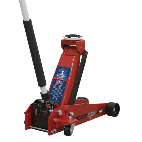 Sealey Trolley Jacks 3 Tonne Trolley Jack-3000CXD 5054511691405 3000CXD - Buy Direct from Spare and Square