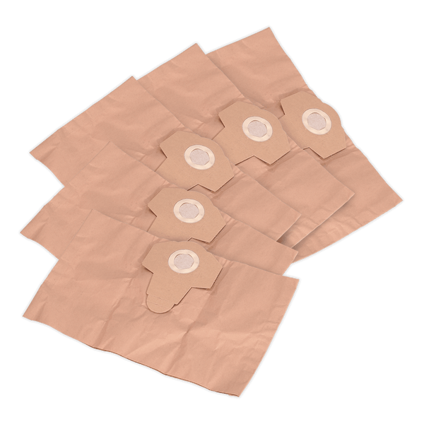 Sealey Vacuum Spares Genuine Sealey Paper Dustbags For PC200 Series Vacuums - Pack of 5 PC200PB5 - Buy Direct from Spare and Square
