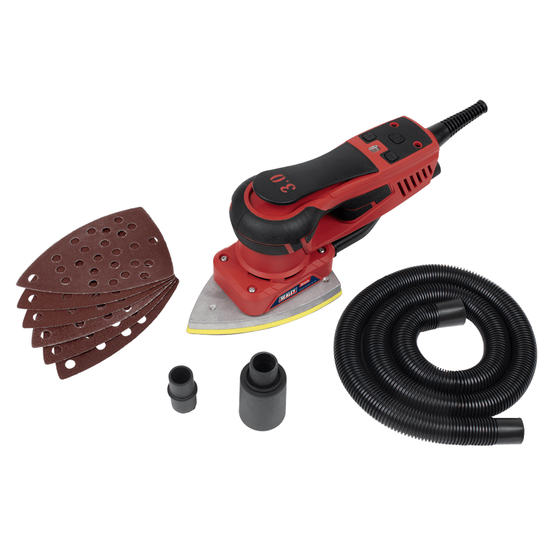 Sealey Variable Speed Brushless Orbital Sander 100 x 150mm 350W 5054630312250 DAS152PS - Buy Direct from Spare and Square