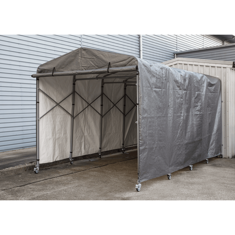 Sealey Vehicle Covers 2.5 x 4.5 x 2.5m Extending Steel Garage Extension-FGE01 5054511915136 FGE01 - Buy Direct from Spare and Square