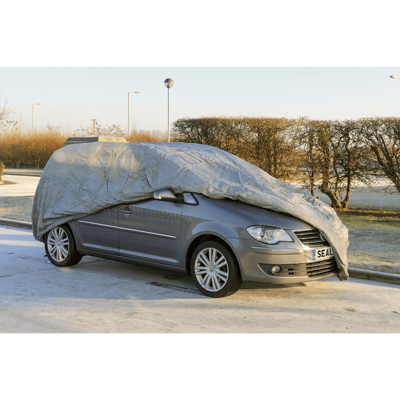 Sealey Vehicle Covers 3-Layer All-Seasons Car Cover - Large-SCCL 5051747921429 SCCL - Buy Direct from Spare and Square