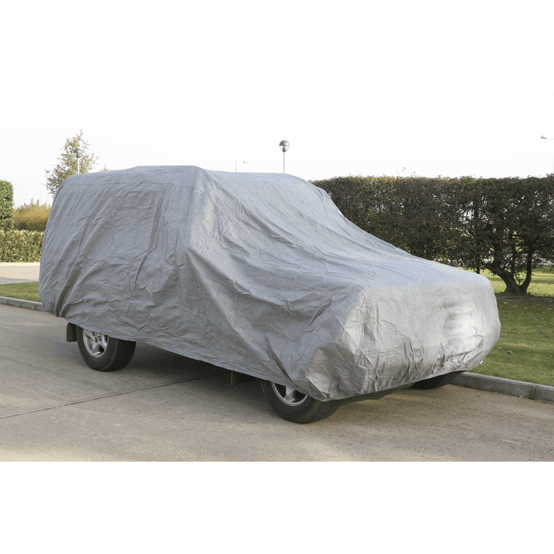 Sealey Vehicle Covers 3-Layer All-Seasons Car Cover - Large-SCCL 5051747921429 SCCL - Buy Direct from Spare and Square