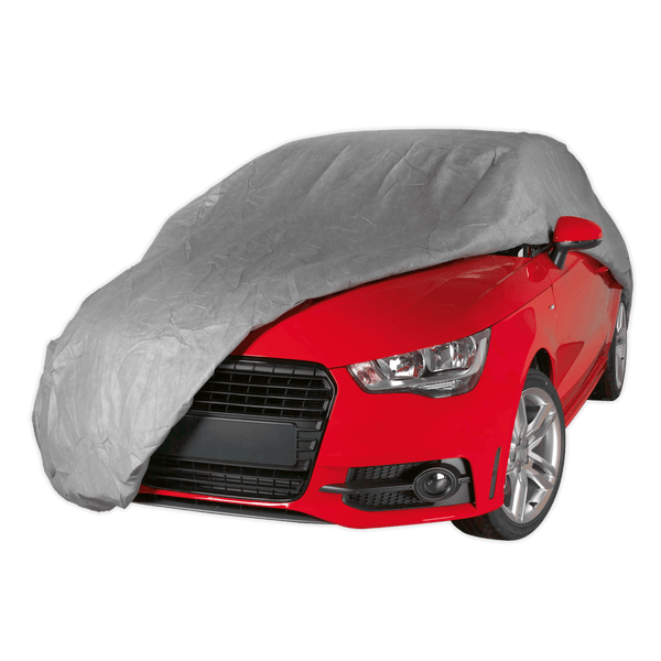 Sealey Vehicle Covers 3-Layer All-Seasons Car Cover - Medium-SCCM 5051747921412 SCCM - Buy Direct from Spare and Square