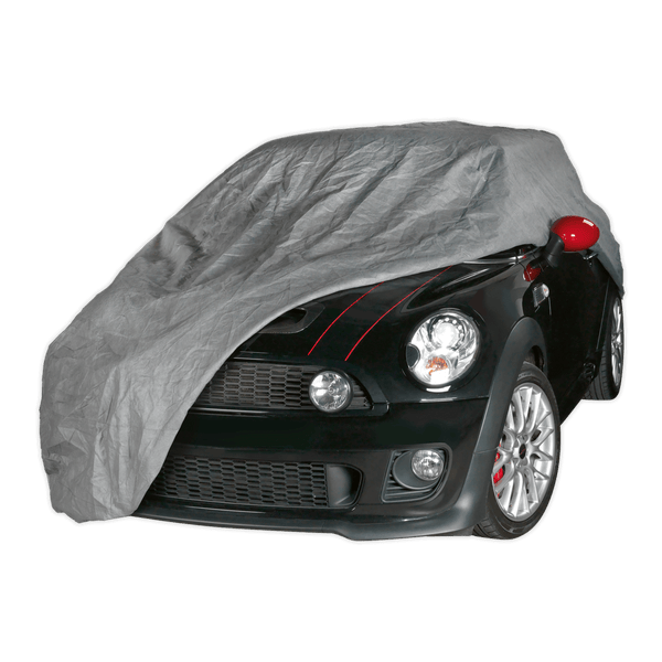 Sealey Vehicle Covers 3-Layer All Seasons Car Cover - Small-SCCS 5051747921399 SCCS - Buy Direct from Spare and Square