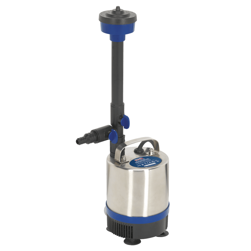 Sealey Water Pumps 1750L/hr Stainless Steel Submersible Pond Pump-WPP1750S 5051747869349 WPP1750S - Buy Direct from Spare and Square