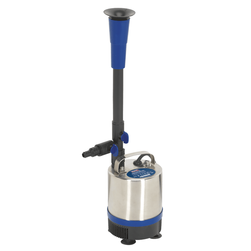 Sealey Water Pumps 1750L/hr Stainless Steel Submersible Pond Pump-WPP1750S 5051747869349 WPP1750S - Buy Direct from Spare and Square