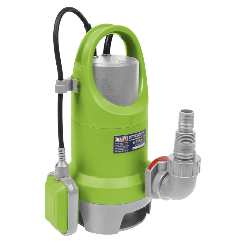 Sealey Water Pumps 225L/min Automatic Submersible Dirty Water Pump 230V-WPD235A 5054630223068 WPD235A - Buy Direct from Spare and Square