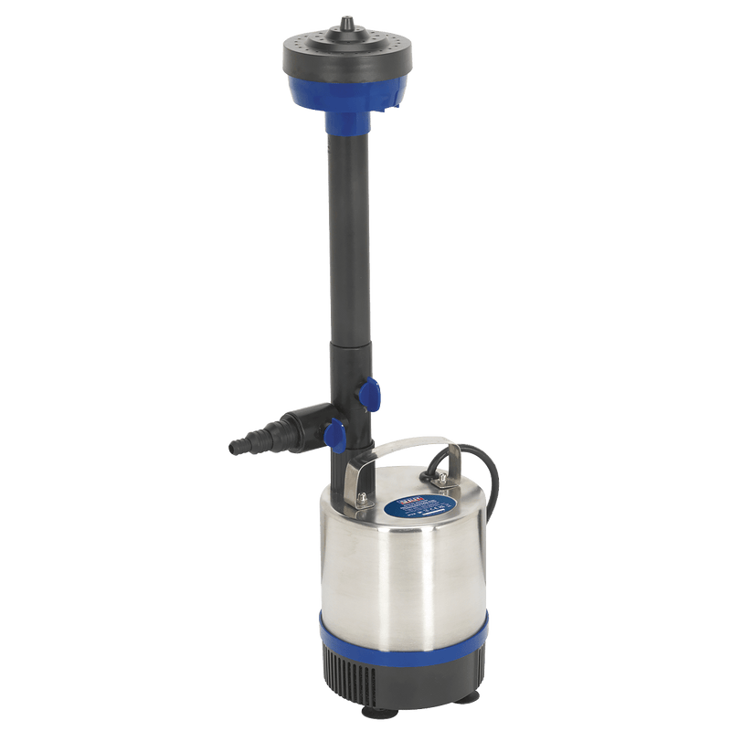 Sealey Water Pumps 3000L/hr Stainless Steel Submersible Pond Pump-WPP3000S 5051747869202 WPP3000S - Buy Direct from Spare and Square