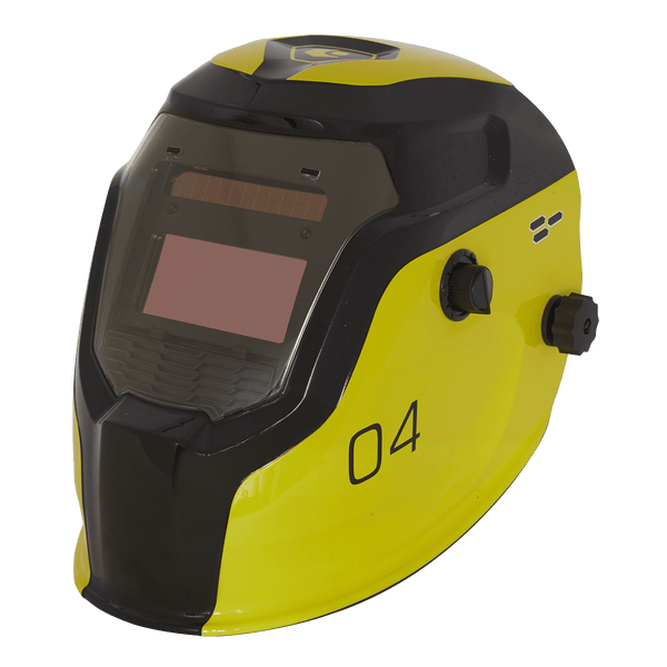 Sealey Welding Accessories Auto Darkening Welding Helmet - Shade 9-13 - Yellow-PWH4 5054511673173 PWH4 - Buy Direct from Spare and Square