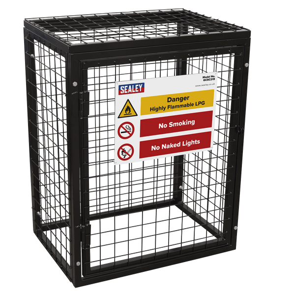 Sealey Welding Accessories Gas Cylinder Safety Cage - 2 x 19kg Cylinders-GCSC219 5054511969245 GCSC219 - Buy Direct from Spare and Square