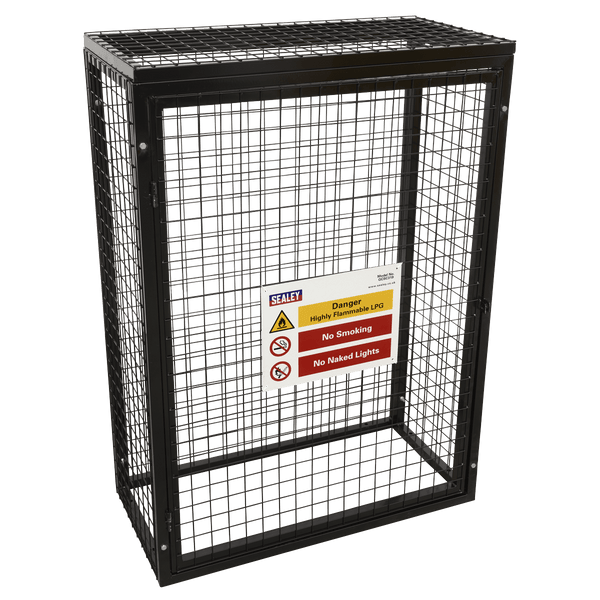 Sealey Welding Accessories Gas Cylinder Safety Cage - 3  x 19kg Cylinders-GCSC319 5054511969276 GCSC319 - Buy Direct from Spare and Square