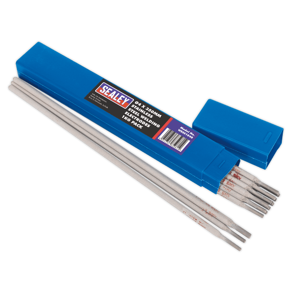 Sealey Welding Accessories Ø4 x 350mm Stainless Steel Welding Electrodes 1kg Pack-WESS1040 5051747859814 WESS1040 - Buy Direct from Spare and Square