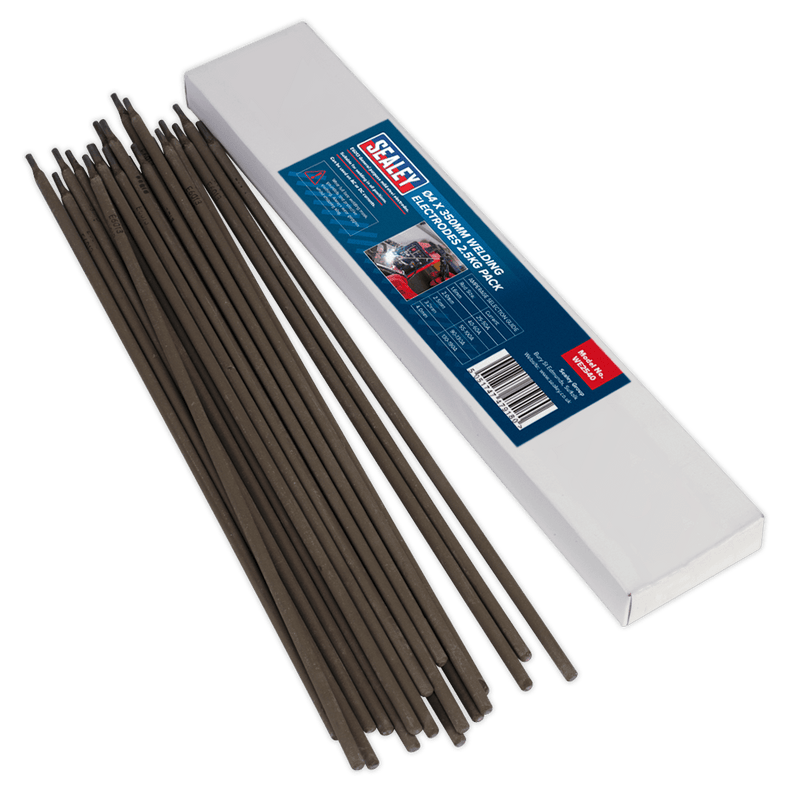 Sealey Welding Accessories Ø4 x 350mm Welding Electrodes 2.5kg Pack-WE2540 5051747479180 WE2540 - Buy Direct from Spare and Square