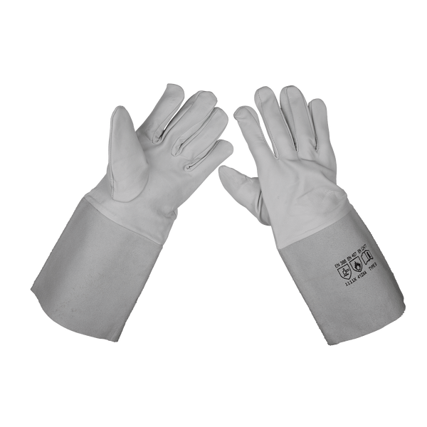 Sealey Welding Accessories TIG Welding Gauntlets - Pair-SSP142 5024209547468 SSP142 - Buy Direct from Spare and Square