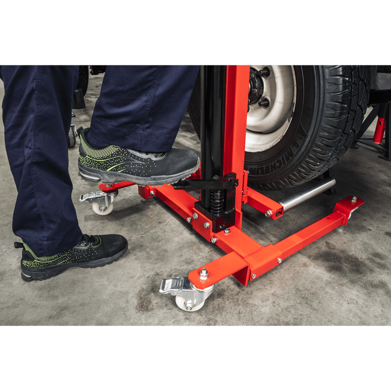 Sealey Wheel Removal Trolleys 80kg Wheel Removal/Lifter Trolley with Quick Lift-WD80 5051747505742 WD80 - Buy Direct from Spare and Square