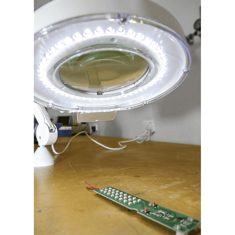 Sealey Work Lights 48 SMD LED Bench Mounting Magnifying Worklight-WL483D 5054630237430 WL483D - Buy Direct from Spare and Square