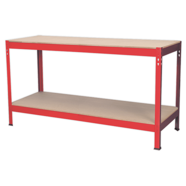 Sealey Workbenches 1.53m Steel Workbench with Wooden Top-AP1535 5051747363939 AP1535 - Buy Direct from Spare and Square