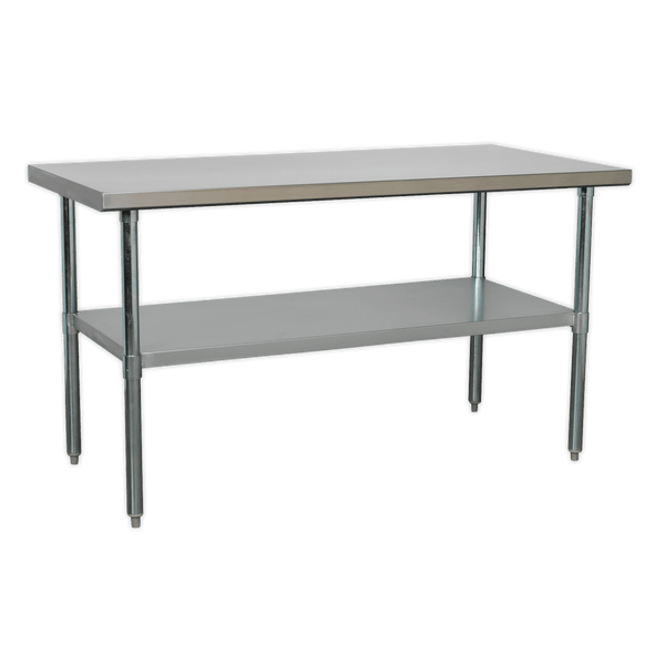 Sealey Workbenches 1.5m Stainless Steel Workbench-AP1560SS 5054511341478 AP1560SS - Buy Direct from Spare and Square