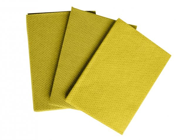 Spare and Square Antibacterial Cloth Yellow Optima Guardian ‘Plus’ Antibacterial Cloths - Colour Coded Anti-Bac Cloths - Pack of 25 759Y.25 - Buy Direct from Spare and Square