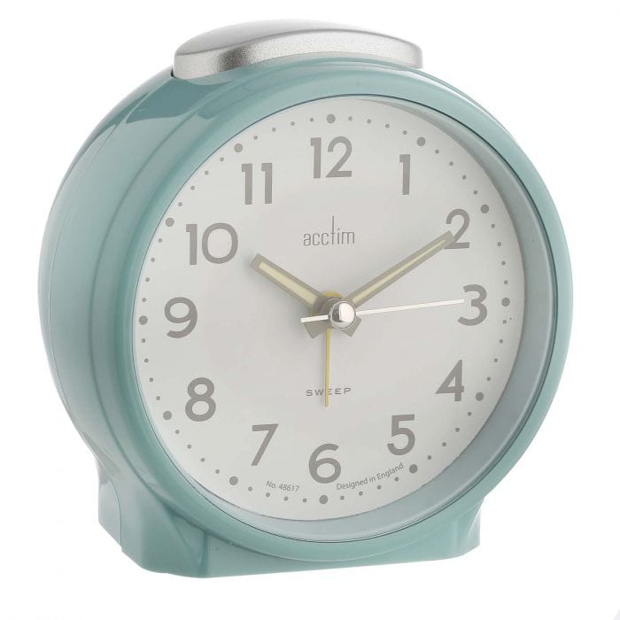 Spare and Square Audio Visual Acctim Elsie Alarm Clock - Powder Blue 15570 - Buy Direct from Spare and Square