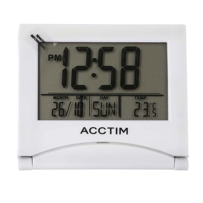 Spare and Square Audio Visual Acctim LCD Travel Alarm Clock 15782 - Buy Direct from Spare and Square