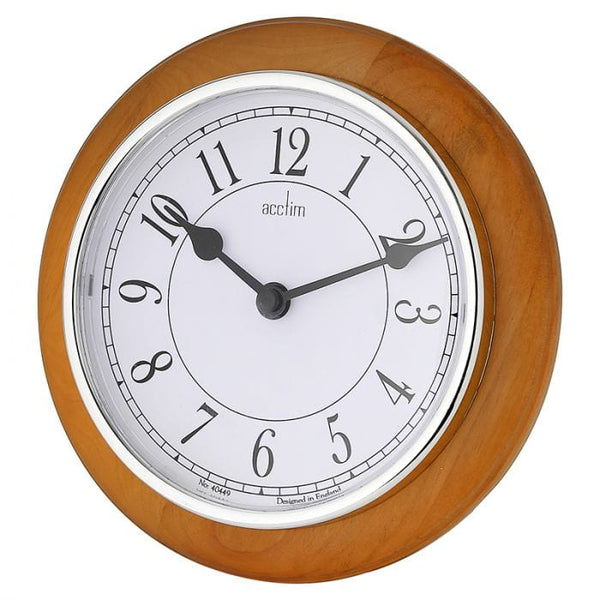 Spare and Square Audio Visual Acctim Newton Wall Clock Light Wood JV427 - Buy Direct from Spare and Square