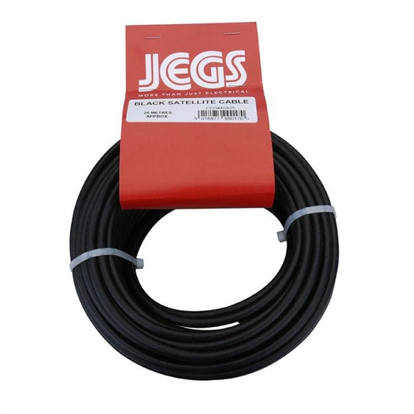 Spare and Square Audio Visual Jegs 25m Black Satellite Cable CC044SX25 - Buy Direct from Spare and Square