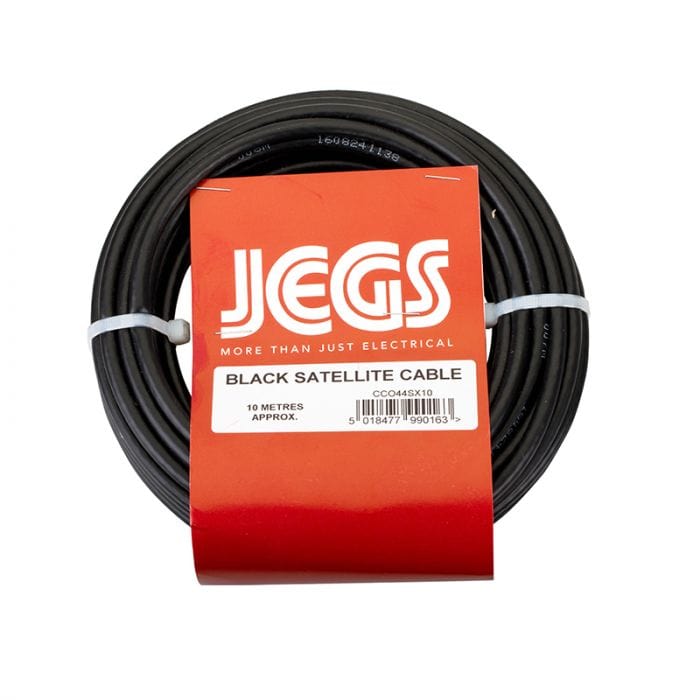 Spare and Square Audio Visual Jegs Satellite Cable - Black - 10 Metre CC044SX10 - Buy Direct from Spare and Square