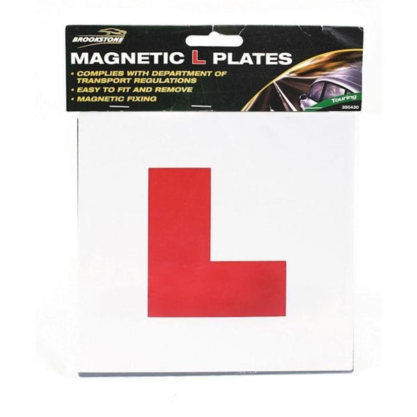 Spare and Square Automotive Brookstone Pk2 Magnetic L Plates JL5443 - Buy Direct from Spare and Square