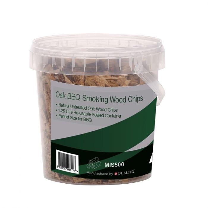 Spare and Square BBQ BBQ Oak Smoking Wood Chips 1.25 Litre Tub MIS500 - Buy Direct from Spare and Square